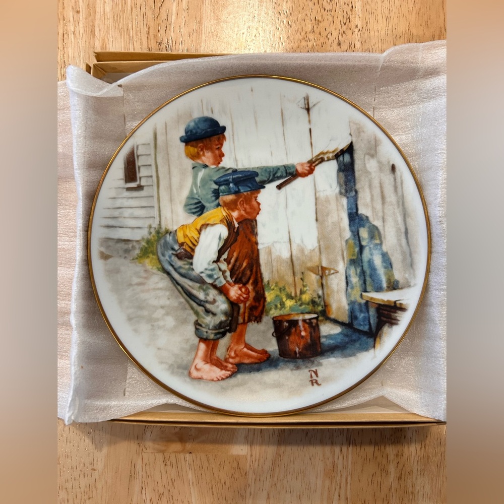Norman Rockwell 1976- First Limited Edition Tom Sawyer Series "Whitewash…